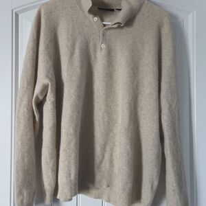 Dkny Cream Crewneck Sweater Soft Knit Essential